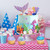 Set decor tort  Sirene - 19 piese - T090603