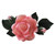 Set 2 decoratiuni comestibile din zahar - Trandafir cu boboci - ROZ