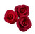 Decoratiuni comestibile din zahar - set 8 Trandafiri mari premium - ROSU
