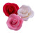Decoratiuni comestibile din zahar - set 8 Trandafiri mici premium - ROSU