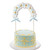 Topper tort arcada - Alb cu albastru - 17 cm, 1, tomvalk.ro