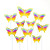 Set 10 fluturi cu betisoare - Multicolor