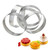 Set 3 rame microperforate inox pentru tarte - Rotunde