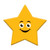 Decoratiuni din ciocolata - Smiley Star- cutie 240 buc