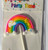 Topper tort - Rainbow - 9 cm, 2, tomvalk.ro