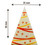 Decoratiuni din ciocolata - Triunghiuri cu decor Sarbatori - cutie 384 buc