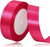 Panglica Satin - Rosu trandafir- 2,5 cm x 22,5 m