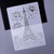 Sablon decorare tort - Eiffel