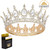 Coronita aurie din metal cu perle - 12,4 x 5,4 cm