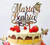 Topper pentru Tort Personalizat cu Nume Fluture II