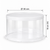 Cutie transparentă rotundă pentru tort Dharst Ø 30 x 18 cm, 2, tomvalk.ro
