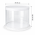 Cutie transparentă rotundă pentru tort Dharst Ø 30 x 25 cm, 2, tomvalk.ro