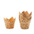 Chese Tulip din Hârtie Kraft pentru Cupcakes  Model T200105, Set 12 buc
