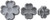 Set 3 decupatoare cu ejector – Flori Primula - T05005