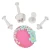 Set 4 decupatoare cu ejector Blossom – T05007