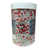 Sprinkles Mix 25 MyBake 1 kg cu decorațiuni comestibile albe, roșii și argintii