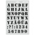 Sablon decorare tort - Alfabet litere mari M2, 