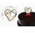 Decoratiuni din ciocolata - Inima love alb/negru - cutie 240 buc
