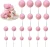 Set 19 sfere decorative din plastic Roz deschis perlat – 2, 3 și 4 cm, 1, tomvalk.ro