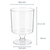 Set 50 cupe pentru desert cu picior, transparente, 150 ml (Ø 6,5 x H 8,5 cm) – Dharst, 2, tomvalk.ro