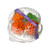 Decoratiuni comestibile din zahar - set Crizanteme - PORTOCALIU
