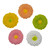 Decoratiuni comestibile din zahar - set 5 buc. Dalia