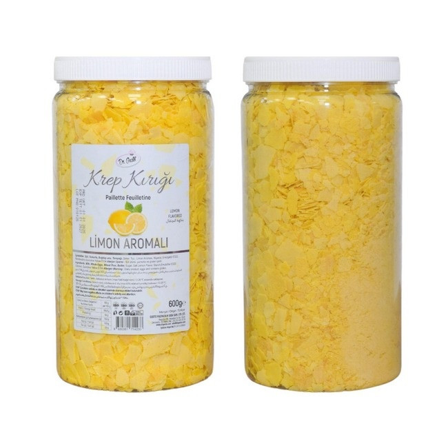 Fulgi crocanți / Paillet Feuilletine cu aromă de Lamaie, 600 g Dr. Gusto