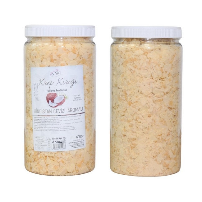 Fulgi crocanți / Paillet Feuilletine cu aromă de cocos, 600 g Dr. Gusto