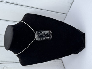 Andodized aluminum dog tag necklace