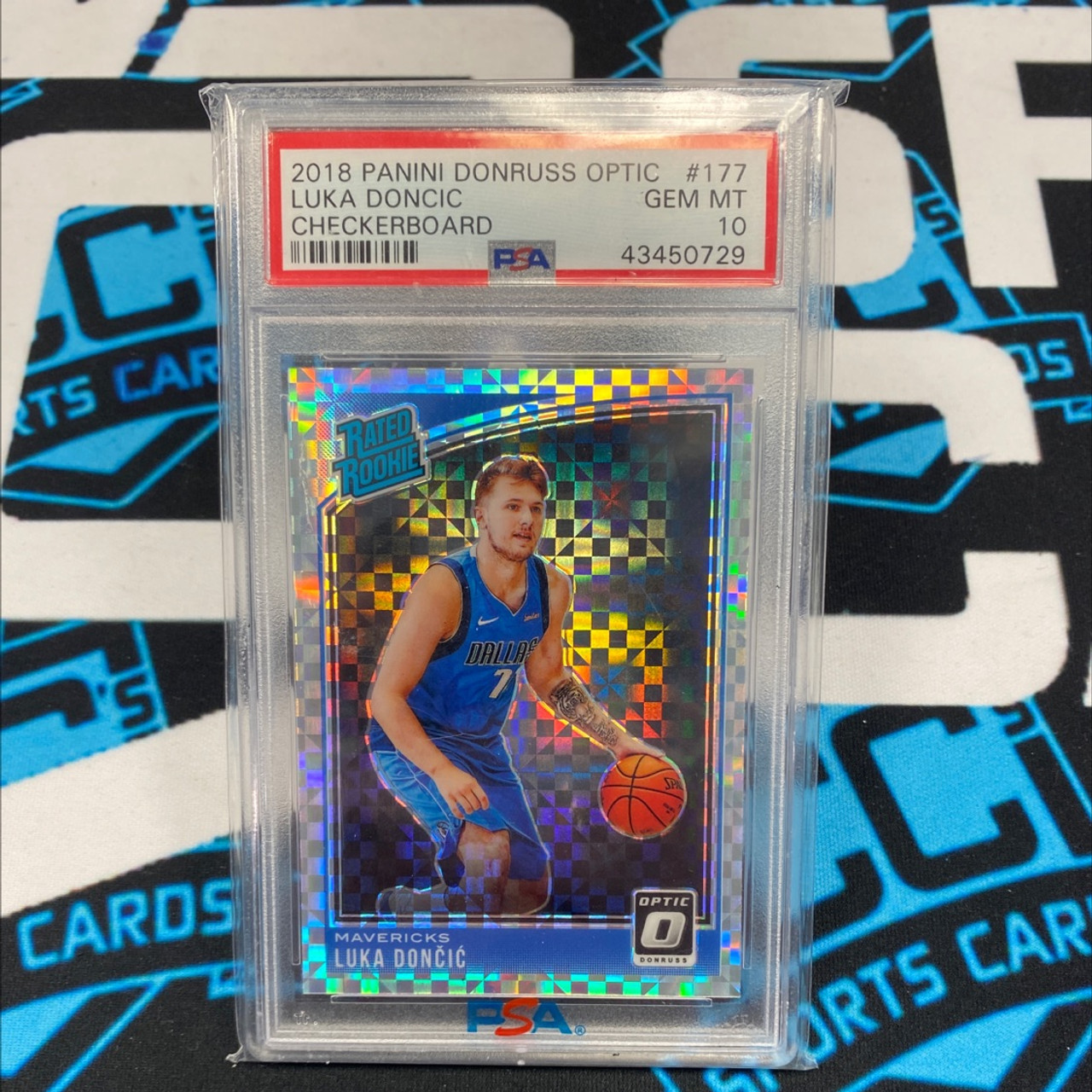 2018 Donruss Optic Luka Doncic Checkerboard PSA 10 - CC's