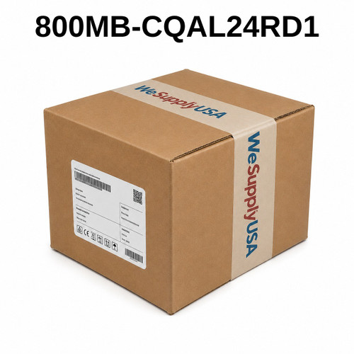 Allen-Bradley 800MB-CQAL24RD1 800H Push Buttons Small Square Illuminated Push Button Flush Head Full Voltage 24V Red LED 1 N.O 1 N.C. (New Surplus)