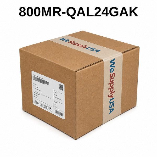 Allen-Bradley 800MR-QAL24GAK 800H Push Buttons Small Round Illuminated Push Button Flush Head Full Voltage 12V Green LED 1 N.C. 1 N.O. (New Surplus)