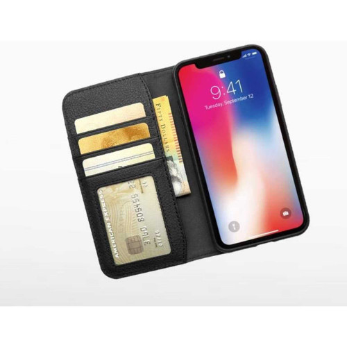 Cygnett CitiWallet Genuine Leather Case for iPhone Xs Max - Black 