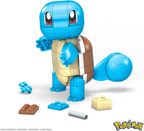 MEGA Pokemon Squirtle Buildable Toys Set Poseable 199 Pieces 4" Age 7+