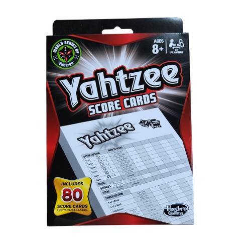 Hasbro Gaming Yahtzee 80 Score Cards Refills Pads for Yahtzee Classic