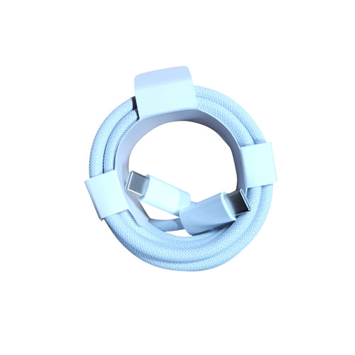 Apple USB-C 2m Woven Braided 240W Cable - White (Poly Bag)