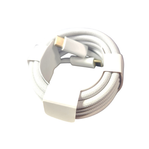 Apple USB-C 2m Woven Braided 240W Cable - White (Poly Bag)