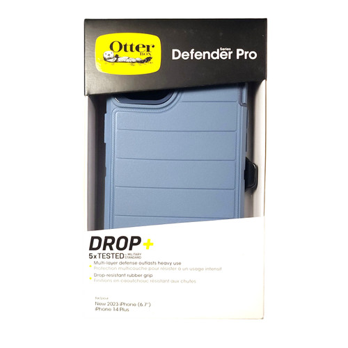 OtterBox Defender Pro Screenless Case for iPhone 15 Plus / 14 Plus - Baby Blue Jeans