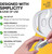 3DActive 3DFitBud 3D Pedometer Walking with Clip and Lanyard - White