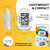3DActive 3DFitBud 3D Pedometer Walking with Clip and Lanyard - White