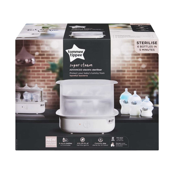 Tommee Tippee Advanced Steam Electric Steriliser for Baby Bottles 