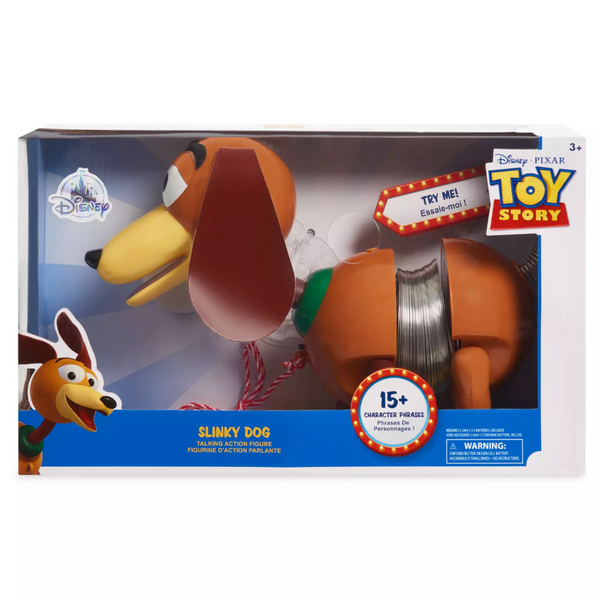 Disney Toy Story Slinky Dog Talking Action Figure 15 Phrases & Leash Pixar Age 3+