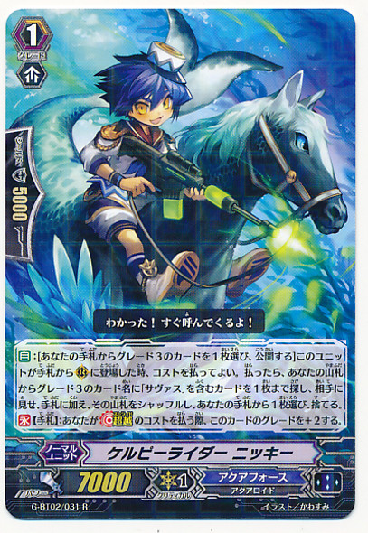 Kelpie Rider, Nicky R G-BT02/031