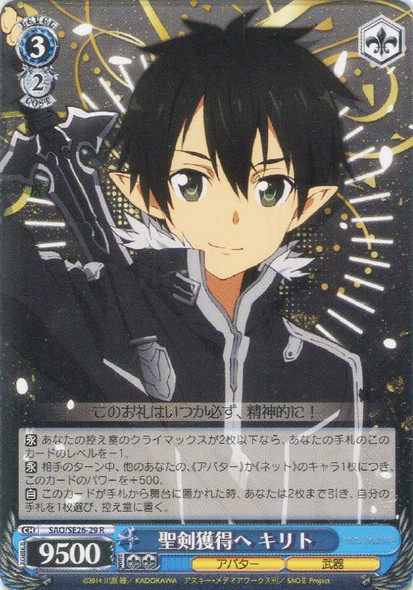 Kirito, to Obtain the Holy Sword SAO/SE26-29