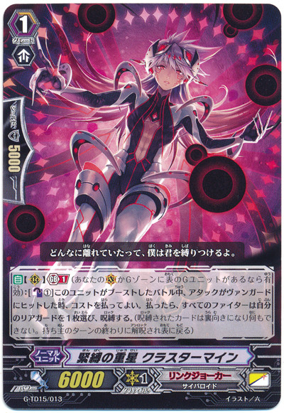 Binding Heavy Star, Cluster Mine G-TD15/013