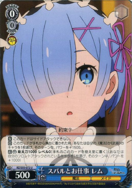 Rem, Working with Subaru RZ/S55-072 U