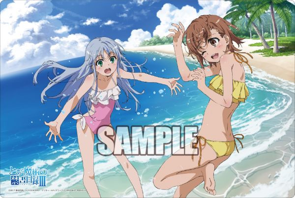 A Certain Magical Index Index&Mikoto  Rubber Play Mat