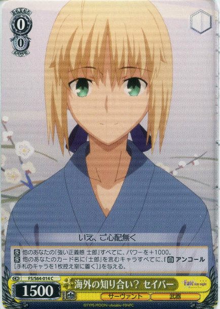 Saber, What Lies Overseas? FS/S64-014 C