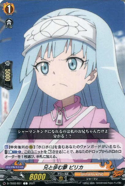 A Dream Shared with Her Brother, Pirica D-TB03/051 C