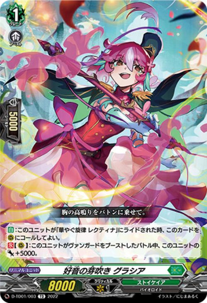 Budding of Pleasant Sounds, Gracia D-TD01/003 TD